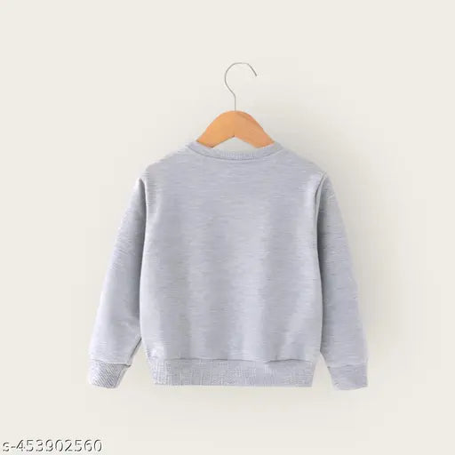 Baby Boys Sweatshirt & Girls Sweatshirt Full Sleeve (Gray & Blue) Pack of-2