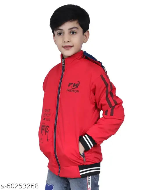 Boys Pink Georgette Jackets & Coats Pack Of 1