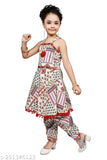 Hariyal Creation kids party/festive designer printed multi patiala suit for girls