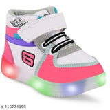 Baby pink Kids Led Light Shoes For Boys And Girls (Bachoo Ke Light wale Shoes)