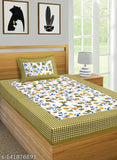 Jaipuri Single Bed Bedsheet Combo Pack 2 Bedsheet with 2 Pillow Cover