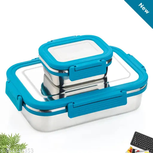 SUNITI Venice Premium Stainless Steel Lunch Box - Leak-Proof, Durable Easy to clean Tiffin box