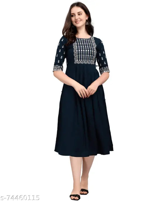 stylish embroidered kurti