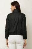 Women Zipper Jacket Black