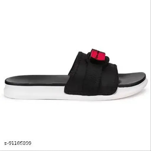 Chappal for Men|New fashion latest design casual slippers,slides,water proof, for Men stylish | Perfect Filp-Flops for daily wear walking Slippers (Black)