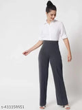 Classic High-Waist high-rise bootcut trouser & Palazo Bell Bottom pants for women Combo off 2