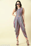 Stylish dhoti jumpsuit, one piece dress , digital print dress