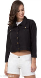 Trendy Self Design Plan Full Sleeve Solid Women Cotton jacket