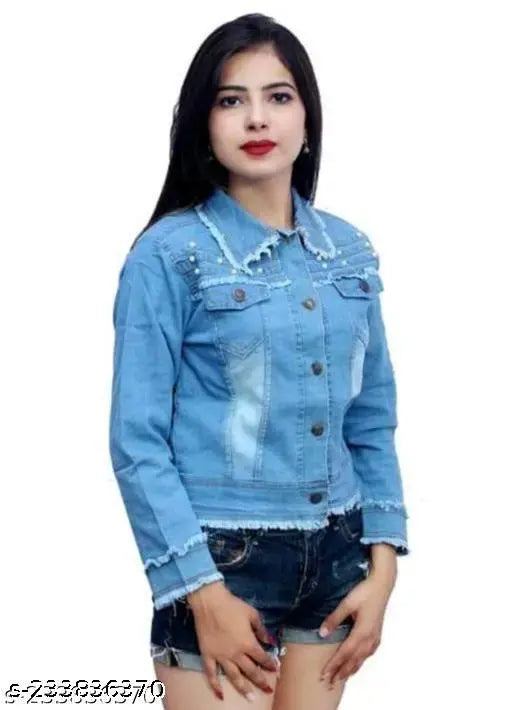 Pearl denim jacket