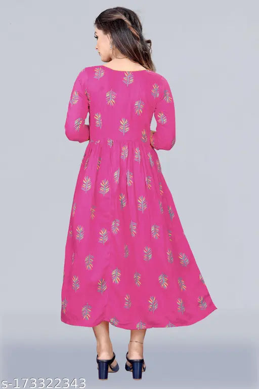 FLORAL PRINT CALF LENGTH ALL SIZE MEESORRA KURTI