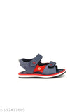 Open Toe Velcro Closure Sandals, Blue