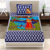 Jaipuri Cotton 1 Single Bedsheet With 1 Pillow Cover