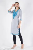 Woolen Kurti_Grey_Blue