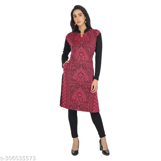 TRENDY WOMENS WOOLEN KURTA