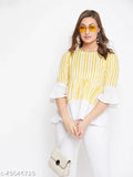 Women Striped Casual and Office Wear Top