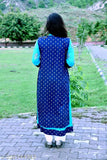 Trendy blue kurta and jacket set