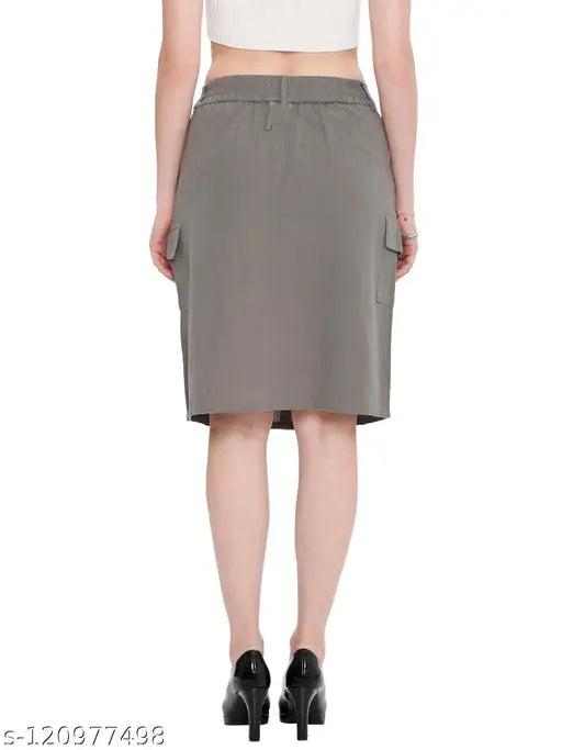 Shoppertree Grey skirt for women's