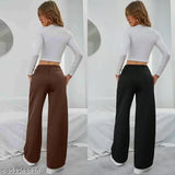 Straight fit Solid Trouser