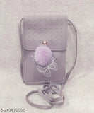 Perfect combo of 2 Wallet Sling Bag Mobile Pocket(Front Design May Very),set of 2,Purple-Peach