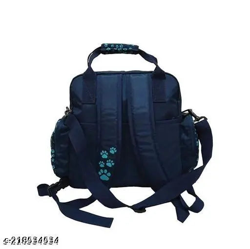 Baby Diaper Bag Maternity Backpack (Blue Elephant Printed).