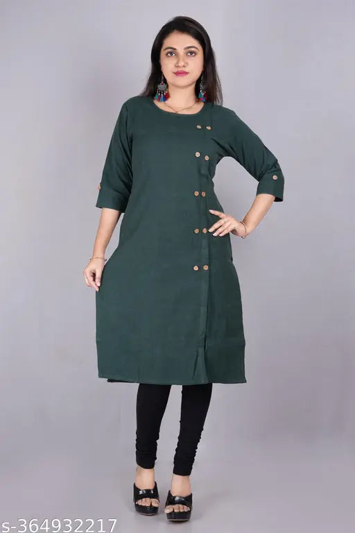 Tendy Woolen Ladies Kurtis Winter Clothes kurti