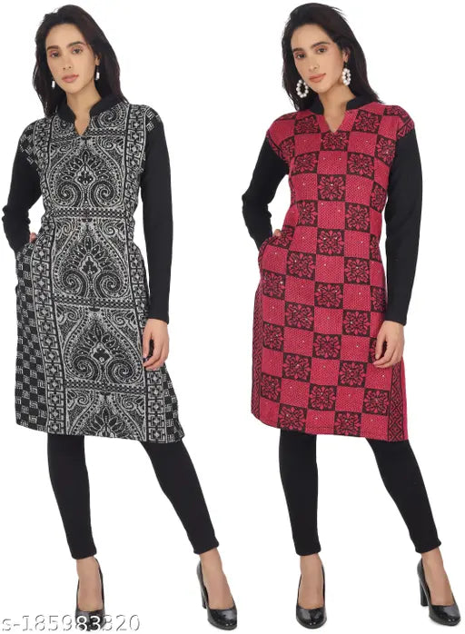 TRENDY WOMENS WOOLEN KURTA Kurtis