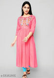 Women Embroidered A-line Kurta