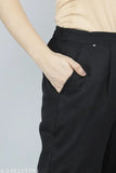 COTTON WOMEN'S BLACK PANT