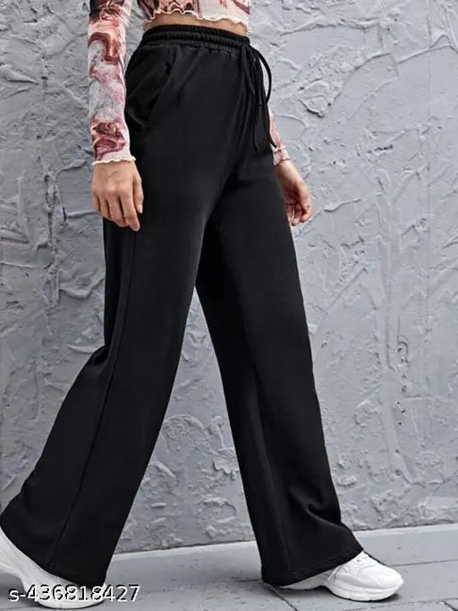 Women Flared Cotton Trousers/Gym Wear/Sport Wear