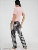 Women's Cotton Checkered Pajama Pack of 1