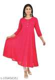 Beutful pink kurti frount button