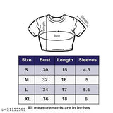 Polyester Print Half Sleeve Regular Fit Casual Crop Top for Women and Girls (Combo Pack)