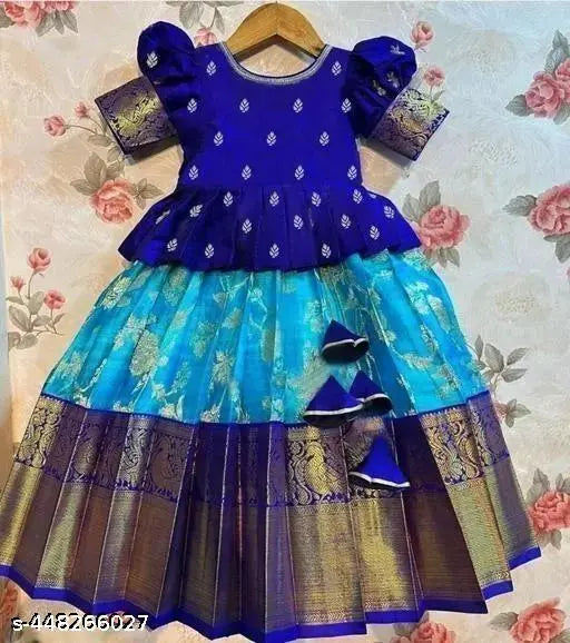 KIDS PATTU LEHENGA CHOLI