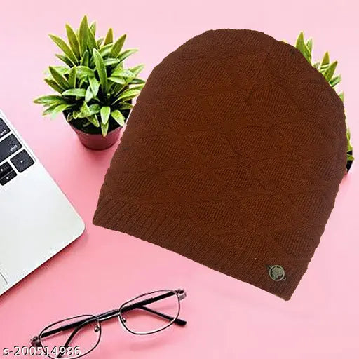 True Indian Woolen Cap for Men & Women Woolen Winter Cap for Men & Women for Thermal Wear Stylish Winter Caps for Boys & Girls for Warm Wear Head Winter Cap Men Woolen Garam Topaa Cap | Men Cap | Women Cap |Gents Cap | Ladies Caps | Winter Cap | Woolen