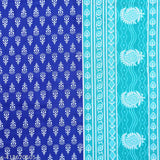 Jaipuri Printed Cotton Rajasthani Double Bedsheet With 2 Pillow Covers