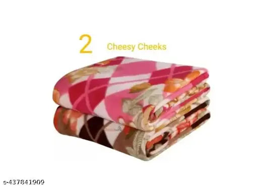 Cheese cheeks soft single bed fleece blankets