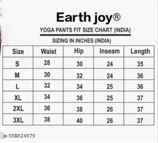 Earth joy™ jeggings Gym wear Ankle Length Free Size Workout Trousers | Stretchable Striped Jeggings | Yoga Track Pants for Girls & Women (Free Size 28-40 Inch) Pack of 1