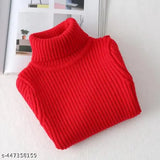 High Neck Sweater Tops for kids, Red & Pink Winter Woolen High Neck Sweater For Baby Boys & Girls, full sleeves high neck/skivvy for winter sweaters for baby boy , new born baby high neck (Pack of 2)