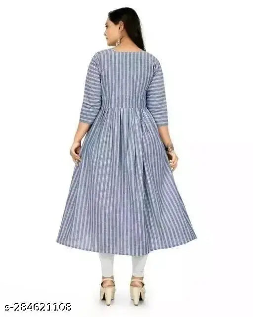 COTTON STRIPES KURTI