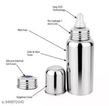 Cleo Max Baby Feeding Bottle Stainless Steel for Kids Steel Feeding Bottle for Milk.Zero Percent Plastic No Leakage with Internal(pack of two item)