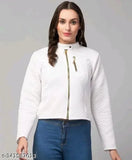 Stylish white 2 zip kultin burfi Jacket for women/girls