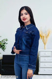 style spell full sleeve solid women jacket