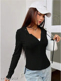 Fancy Fashionista Black Women Sweatshirts Hoodies For Womens/Girls