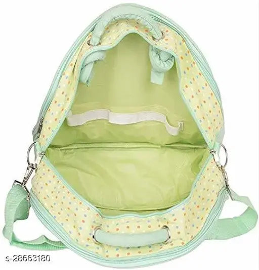 Chinmay Kids Baby Diaper Bag Stylish Polyester Organizer Backpack for New Born Baby Mother Mom for Casual Travel Outing & Traveling – Green