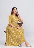 Sanganeri Print Womens Rayon Printed Kurti