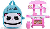 Plastic Kitchen set bag blue panda