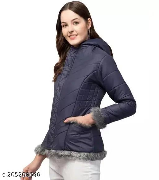 WOMEN'S FULL SLEEVE SOLID JACKET