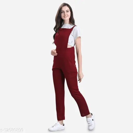 Solid Women Dungaree