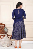 Blue kurti for women