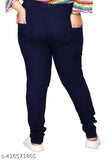 Plus Size Premium Quality Dark Blue Color Denim Jeggings.